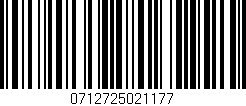 Código de barras (EAN, GTIN, SKU, ISBN): '0712725021177'
