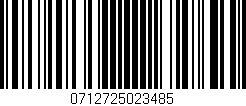 Código de barras (EAN, GTIN, SKU, ISBN): '0712725023485'