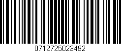Código de barras (EAN, GTIN, SKU, ISBN): '0712725023492'