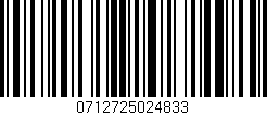 Código de barras (EAN, GTIN, SKU, ISBN): '0712725024833'
