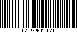 Código de barras (EAN, GTIN, SKU, ISBN): '0712725024871'