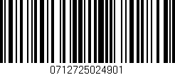Código de barras (EAN, GTIN, SKU, ISBN): '0712725024901'