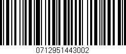 Código de barras (EAN, GTIN, SKU, ISBN): '0712951443002'