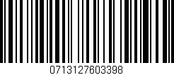 Código de barras (EAN, GTIN, SKU, ISBN): '0713127603398'