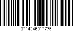 Código de barras (EAN, GTIN, SKU, ISBN): '0714346317776'