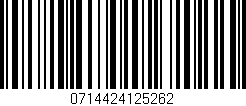 Código de barras (EAN, GTIN, SKU, ISBN): '0714424125262'