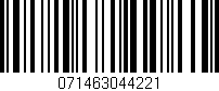 Código de barras (EAN, GTIN, SKU, ISBN): '071463044221'