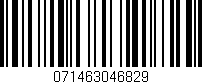 Código de barras (EAN, GTIN, SKU, ISBN): '071463046829'