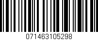 Código de barras (EAN, GTIN, SKU, ISBN): '071463105298'