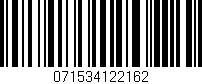 Código de barras (EAN, GTIN, SKU, ISBN): '071534122162'