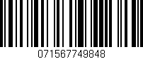 Código de barras (EAN, GTIN, SKU, ISBN): '071567749848'