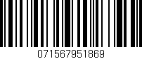 Código de barras (EAN, GTIN, SKU, ISBN): '071567951869'