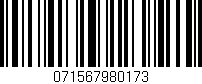 Código de barras (EAN, GTIN, SKU, ISBN): '071567980173'