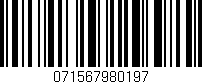 Código de barras (EAN, GTIN, SKU, ISBN): '071567980197'