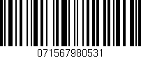 Código de barras (EAN, GTIN, SKU, ISBN): '071567980531'