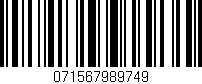 Código de barras (EAN, GTIN, SKU, ISBN): '071567989749'
