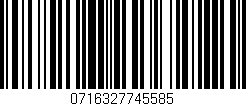 Código de barras (EAN, GTIN, SKU, ISBN): '0716327745585'