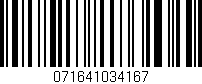 Código de barras (EAN, GTIN, SKU, ISBN): '071641034167'