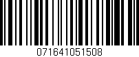 Código de barras (EAN, GTIN, SKU, ISBN): '071641051508'