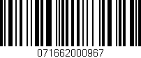 Código de barras (EAN, GTIN, SKU, ISBN): '071662000967'