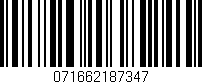 Código de barras (EAN, GTIN, SKU, ISBN): '071662187347'