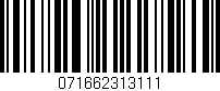 Código de barras (EAN, GTIN, SKU, ISBN): '071662313111'