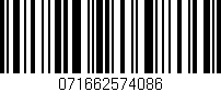 Código de barras (EAN, GTIN, SKU, ISBN): '071662574086'