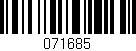 Código de barras (EAN, GTIN, SKU, ISBN): '071685'