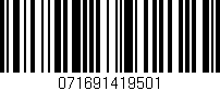 Código de barras (EAN, GTIN, SKU, ISBN): '071691419501'