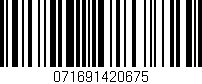 Código de barras (EAN, GTIN, SKU, ISBN): '071691420675'