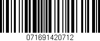 Código de barras (EAN, GTIN, SKU, ISBN): '071691420712'