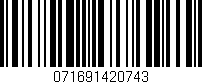 Código de barras (EAN, GTIN, SKU, ISBN): '071691420743'