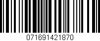 Código de barras (EAN, GTIN, SKU, ISBN): '071691421870'