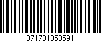 Código de barras (EAN, GTIN, SKU, ISBN): '071701058591'