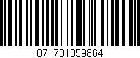 Código de barras (EAN, GTIN, SKU, ISBN): '071701059864'