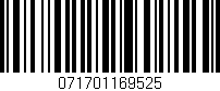 Código de barras (EAN, GTIN, SKU, ISBN): '071701169525'