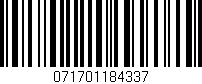 Código de barras (EAN, GTIN, SKU, ISBN): '071701184337'