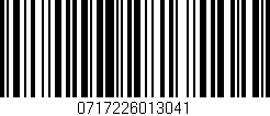 Código de barras (EAN, GTIN, SKU, ISBN): '0717226013041'