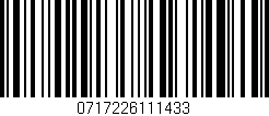 Código de barras (EAN, GTIN, SKU, ISBN): '0717226111433'