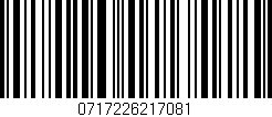 Código de barras (EAN, GTIN, SKU, ISBN): '0717226217081'