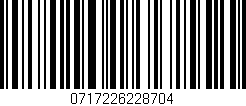Código de barras (EAN, GTIN, SKU, ISBN): '0717226228704'