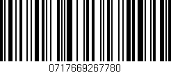 Código de barras (EAN, GTIN, SKU, ISBN): '0717669267780'