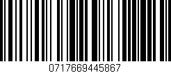 Código de barras (EAN, GTIN, SKU, ISBN): '0717669445867'