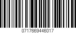 Código de barras (EAN, GTIN, SKU, ISBN): '0717669446017'