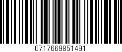 Código de barras (EAN, GTIN, SKU, ISBN): '0717669851491'