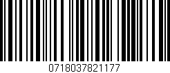 Código de barras (EAN, GTIN, SKU, ISBN): '0718037821177'
