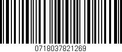 Código de barras (EAN, GTIN, SKU, ISBN): '0718037821269'