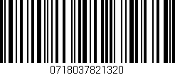 Código de barras (EAN, GTIN, SKU, ISBN): '0718037821320'