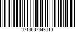 Código de barras (EAN, GTIN, SKU, ISBN): '0718037845319'