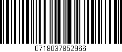 Código de barras (EAN, GTIN, SKU, ISBN): '0718037852966'